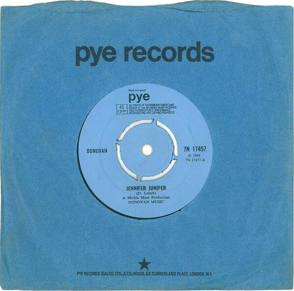 7” Donovan Jennifer Juniper 7N17457 Pye Records /00080
