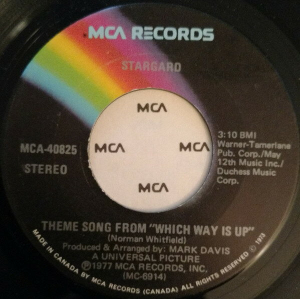 7” Stargard Theme Song From ”which Way Is Up” MCA40825 MCA /00080