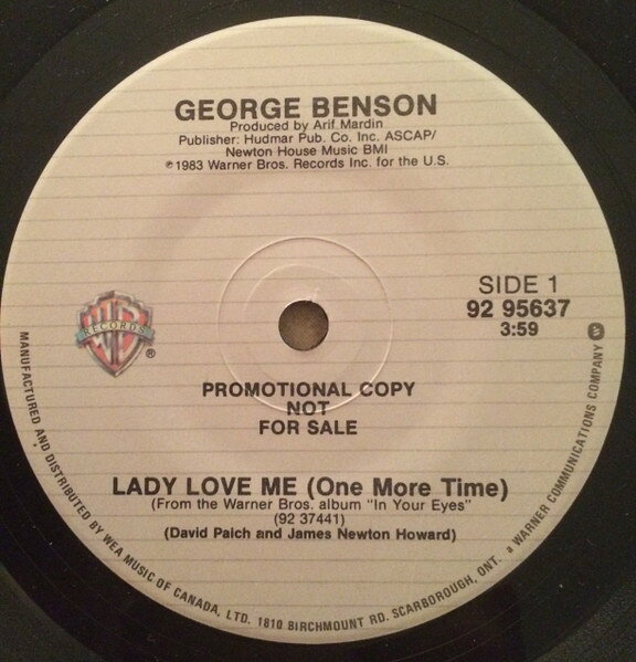 Artist Name: N - 【中古】7” George Benson Lady Love Me (One More Time) 9295637 Warner Bros. Records /00080