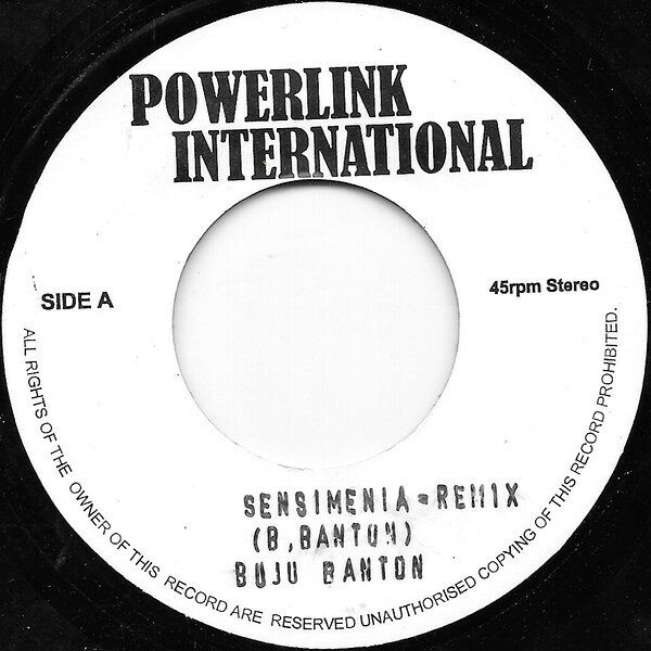 7” Buju Banton / Busy Signal Sensimenia = Remix / Busy Busy = Remix NONE Powerlink Internatio /00080
