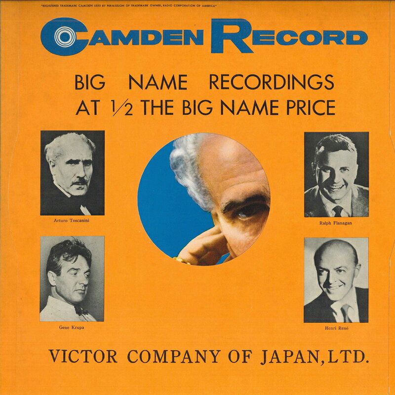 【中古】LP トスカニーニ, ニューヨーク・フ ベートーヴェン:交響曲第7番イ長調 CL2006 CAMDEN /00260