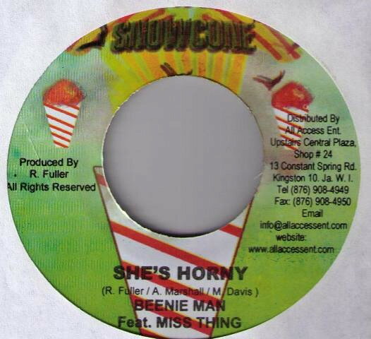 【中古】7インチ Beenie Man, Ms. Thing / Bridge Shes Horny / Put It On Me NONE Jah Snowcone