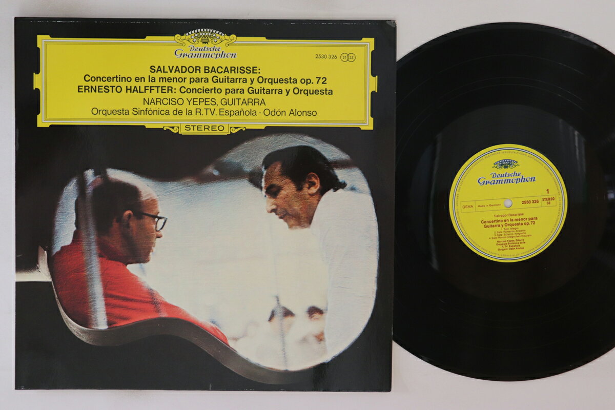 【中古】独LP ナルシソ・イエペス, Rtve交響楽 Salvador BacarisseConcertino En La Menor Para Guita 2530326 DEUTSCHE GRAMMOPHON /00260