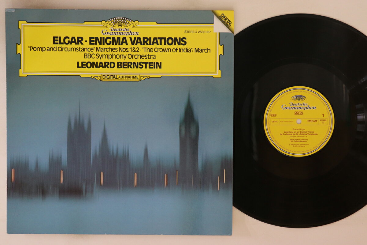 【中古】独LP バーンスタイン, BBC交響楽団 Elgar Enigma Variations, ”pomp And Circumstance” Ma 2532067 DEUTSCHE GRAMMOPHON /00260