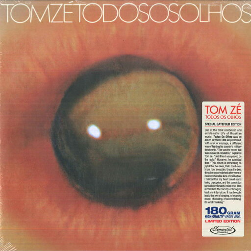 【新品】欧LP Tom Ze Todos Os Olhos 40011 Elemental Music, Con /00260 【新品】欧LP Tom Ze Todos Os Olhos 40011 Elemental Music, Con /00260