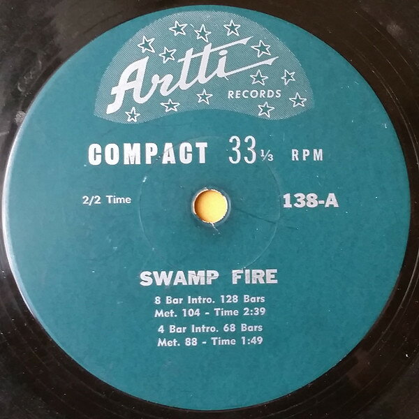 【中古】7” Unknown Artist Swamp Fire / Tuxedo Junction 138B Artti Records /00080