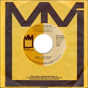 【中古】7” Carol Douglas Headline News MB10372PROMO Midland Internationa プロモ /00080