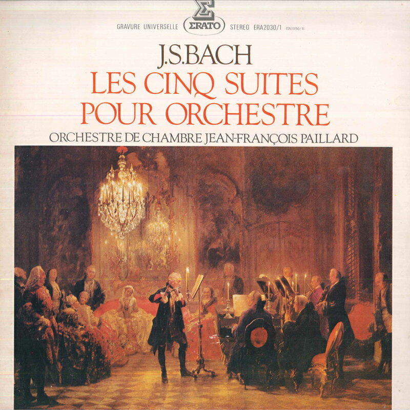 【中古】2LP Orchestre De Chambre Jean Francois Paillard, Johann Sebastian Bach Les Cinq Suites Pour Orchestre ERA20301 ERATO /00660