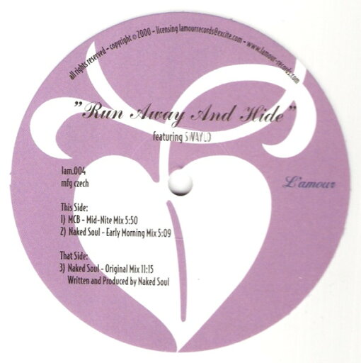 【中古】米12” Naked Soul, Swaylo Run Away And Hide LAM004 LAMOUR /00250 【中古】米12” Naked Soul, Swaylo Run Away And Hide LAM004 LAMOUR /00250
