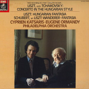 【中古】LP Cyprien Katsaris, Eugene Orman リスト : ハンガリア協奏曲 / ハンガリア幻想曲 / シュ EAC90130 ANGEL /00260