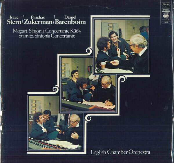 【中古】LP アイザック スターン, ピンカス モーツァルト 協奏交響曲 変ホ長調, K364 / シュターミ 73030 CBS /00260