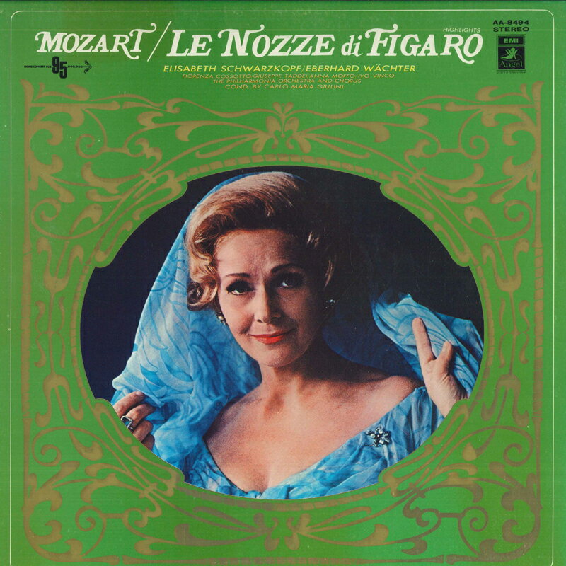 【中古】LP カルト・マリア・ジュリーニ, フ モーツァルト：歌劇フィガロの結婚 / ハイライト AA8494PR..