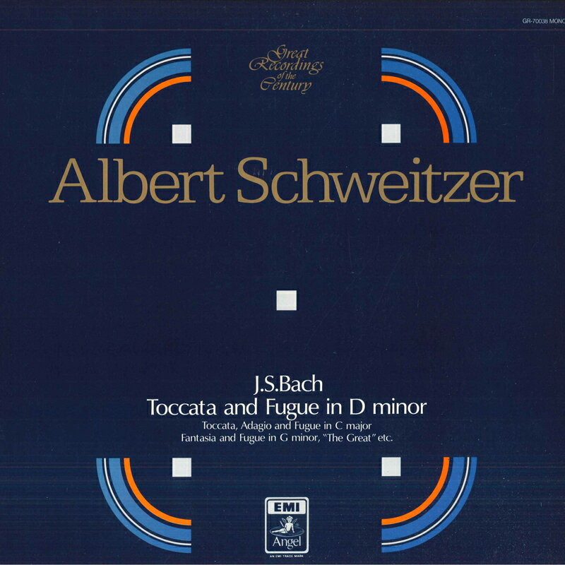【中古】LP Bach, Albert Schweitzer Toccata And Fugue In D Minor GR70038 EMI/ANGEL /00260