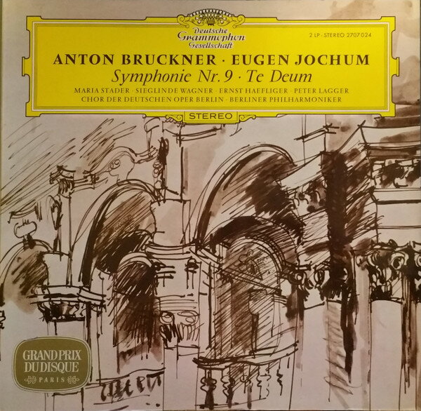 【中古】欧2LP Anton Bruckner ? Eugen Jochum, Symphonie Nr. 9 ? Te Deum 2707024 Deutsche Grammophon /00660