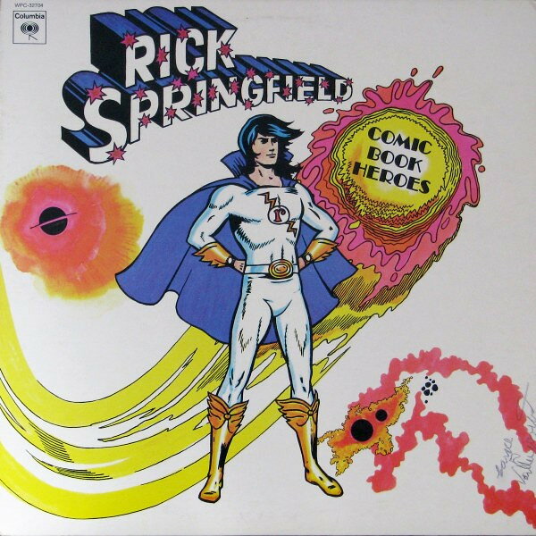 LP Rick Springfield Comic Book Heroes WPC32704 Columbia /00260