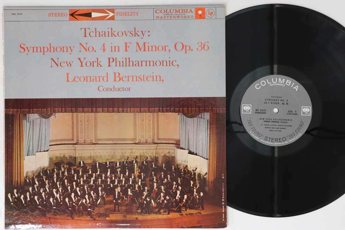 【中古】米LP Leonard Bernstein, New York Ph Tchaikovsky Symphony No. 4 In F Minor, Op 36 MS6035 COLUMBIA MASTERWORKS /00260