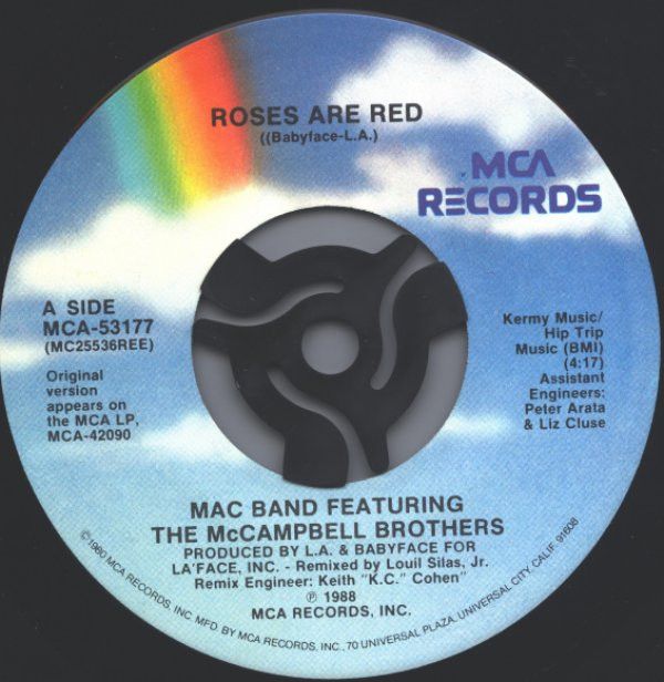 【中古】米7” Mac Band, The McCampbell Broth Roses Are Red MCA53177 MCA Records /00080