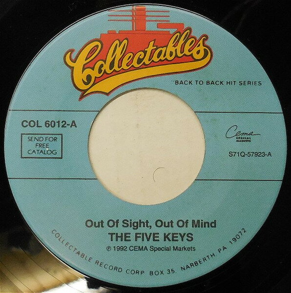 š7 Five Keys Out Of Sight, Out Of Mind COL6012 Collectables, CEMA...