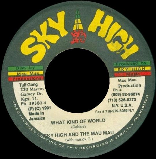 【中古】ジャマイカ7” Sky High & The Mau Mau, Musik What Kind Of World NONE Sky High /00080