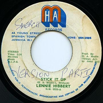 【中古】ジャマイカ7” Lennie Hibbert, Mudies All Sta Stick It Up HM8238 Ham Records /00080