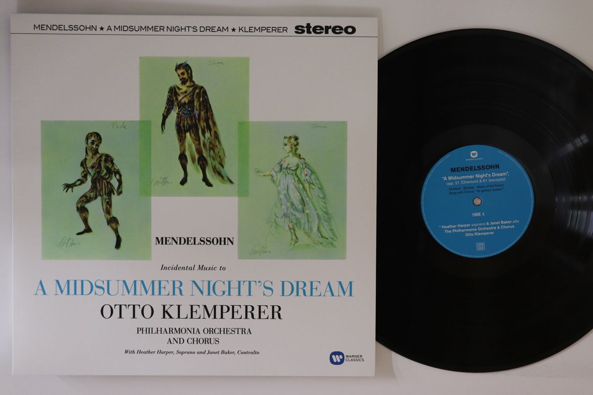 【中古】欧LP Otto Klemperer, Philharmonia C Mendelssohn A Midsummer Nights Dream 0190295801762 WARNER CLASSICS /00260
