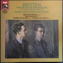 【中古】英LP Benjamin Britten, Peter Pears, The Heart Of The Matter. Songs For Tenor And Piano. EL2706531 EMI /00400