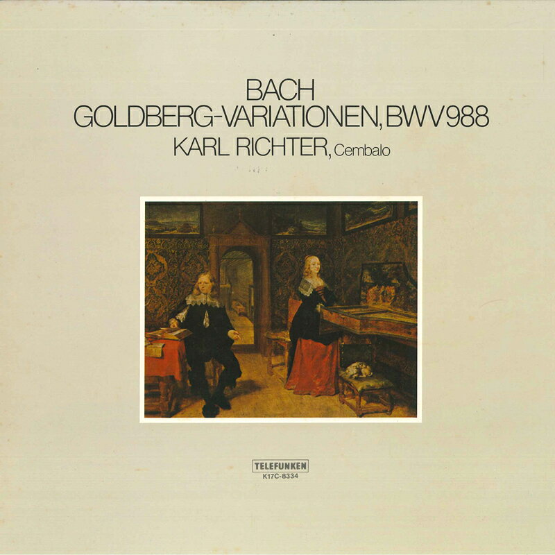 LP Karl Richter Bach: Goldberg-variationen, Bwv988 K17C8334 TELEFUNKEN /00260