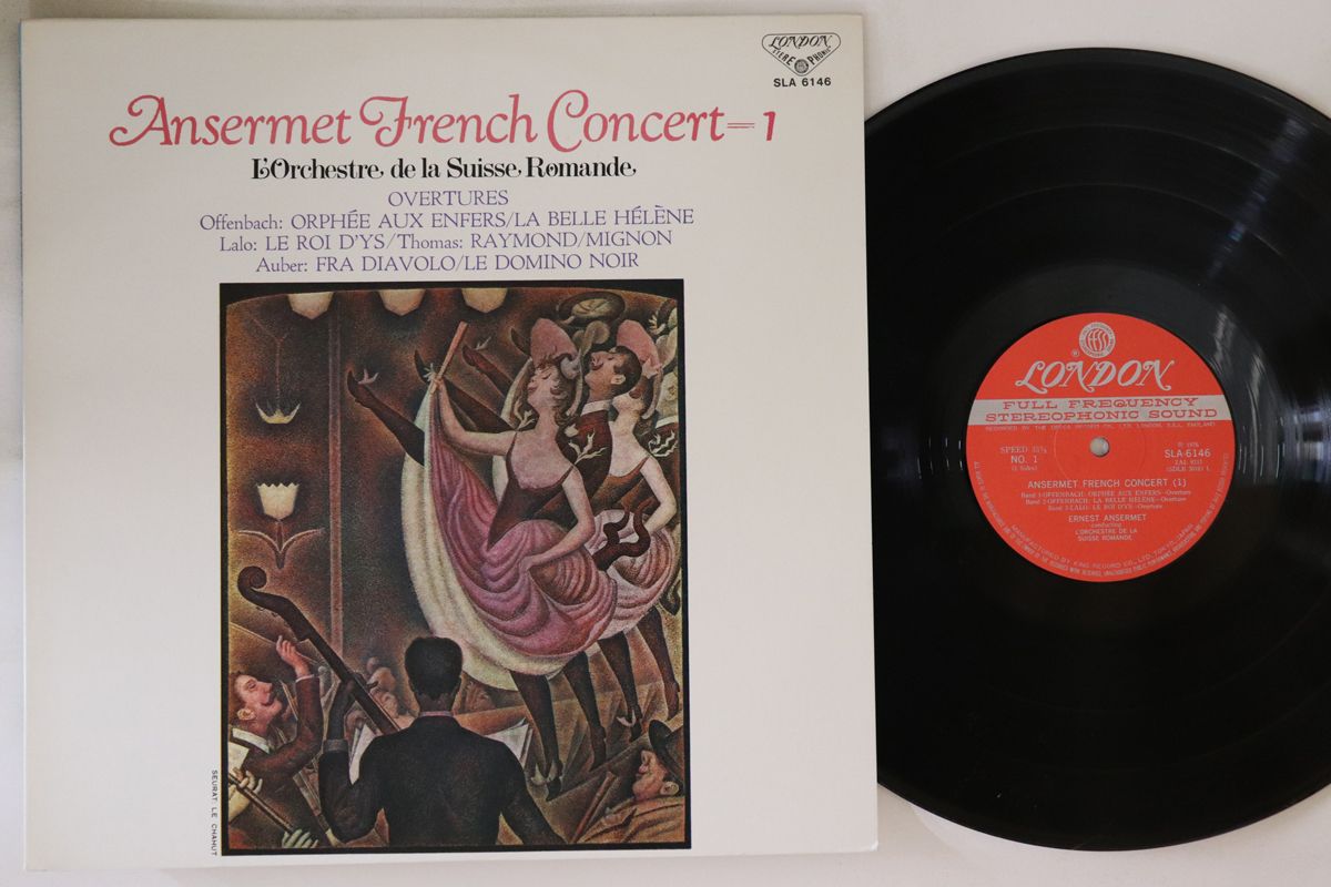 ・アーティスト Ernest Ansermet ・タイトル Ansermet French Concert 1 ・レーベル・型番 LONDON SLA6146 ・フォーマット LPレコード ・コンディション(盤) 良い (VG+) ・コンディション(ジャケット) 良い (VG+) ・コンディション(帯) オビなし ・特記事項 【盤に浅い跡】 実際に発送される商品の画像です 【ご購入前に必ずご確認ください】 ・本店サイト(www.recordcity.jp)とは価格、送料が違います ・本店サイト、その他支店のオーダーとは同梱発送できません ・注文確定後に別の注文を頂いた場合、注文同士の同梱は致しかねます。 ・別倉庫から発送しているため、店頭受け渡しは対応しておりません ・一部商品は他の通販サイトでも販売しているため、ご注文のタイミングによっては商品のご用意ができない場合がございます。 ・土日祝日はお休みです 金曜・祝前日9時以降のご連絡またはご入金は、返答または発送が週明け・祝日明けに順次対応となります。 ・ご購入後のキャンセル不可 ご購入後のキャンセルはいかなる理由においてもお受けできません。ご了承の上、ご購入くださいませ。 ・日本郵便(ゆうパック/ゆうメール)によるお届けになります。 ・中古品であることをご理解ください 当ストアでは中古商品を主に販売しております。中古品であることをご理解の上ご購入ください。また、一部商品はRecordCityオンラインストアで試聴可能です。 ・返品について お客様のご都合による返品は一切承っておりません。 表記の内容と実際の商品に相違がある場合、また針飛び等で返品・返金をご希望される場合は、商品の到着後1週間以内にご連絡ください。商品の返送をこちらで確認後、キャンセル・返金を行います。 コンディションVG以下の商品は返品できません。プレイに影響のない表面のこすれ傷、プレス起因のノイズ盤は返品の対象外です。 【コンディション表記】 ・ほぼ新品(M-)(Like New) 完全な新品。未使用。当店ではほぼ使用しません ・非常に良い(EX)(Excellent) 中古盤として美品な状態。わずかな経年を感じるものの傷みを感じさせない、当店基準で最高の状態 ・良い(VG+)(Very Good Plus) 丁寧に扱われた中古品で、軽い使用感がみられる。 ・可(VG)(Acceptable) 使い込まれた中古品で、「良い」よりもさらに使用感がみられる。 ・悪い(VG-)(Bad) 状態が悪いアイテム。使用の保障はなく、再生不可、針飛び、目立つノイズがあるかもしれない。状態によるクレーム不可。返品不可。 ・非常に悪い(G)(Very Bad) 「悪い」よりさらに状態が悪いアイテム。使用の保障はなく、再生不可、針飛び、目立つノイズがあるかもしれない。状態によるクレーム不可。返品不可。 ・ジャンク(Fair)(Junk/Fair) 割れている、反っている、水ダメージがある、カビ、ジャケットが分離している、ひどい書き込み、ひどい擦れなど最低の状態。使用の保障はなく、再生不可、針飛び、目立つノイズがあるかもしれない。状態によるクレーム不可。返品不可。 ・ジャンク(Poor)(Junk/Poor) 割れている、反っている、水ダメージがある、カビ、ジャケットが分離している、ひどい書き込み、ひどい擦れなど最低の状態。使用の保障はなく、再生不可、針飛び、目立つノイズがあるかもしれない。状態によるクレーム不可。返品不可。