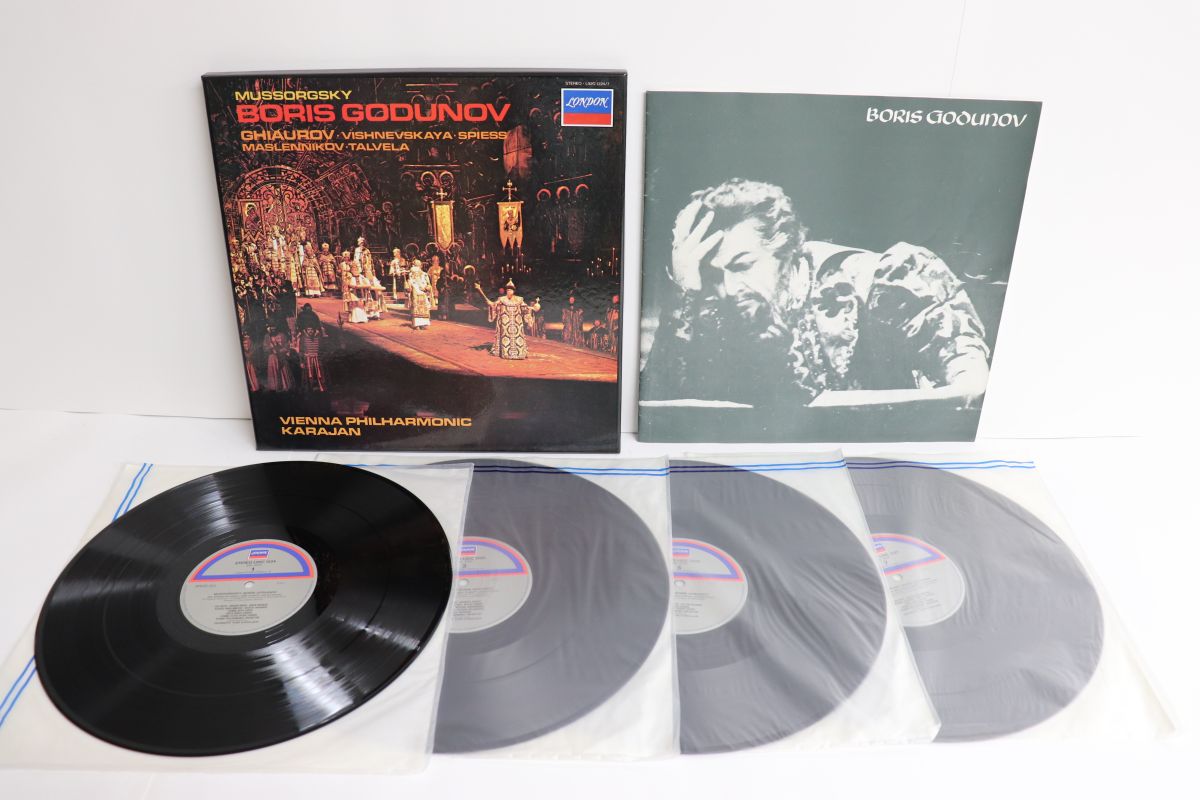 【中古】4LP Herbert Von Karajan, Wiener Ph Boris Godunov L92C12247 LONDON /01000