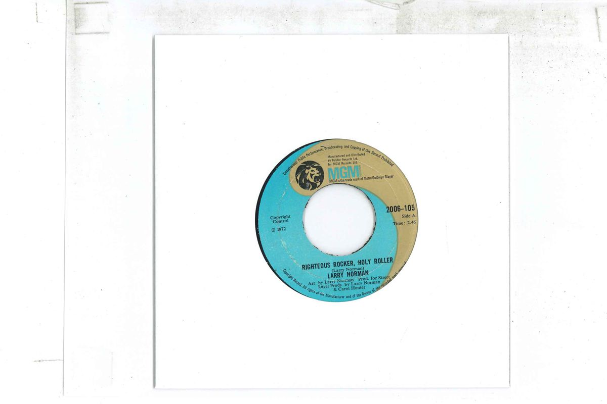 【中古】7” Larry Norman Righteous Rocker, Holy Roller 2006105 MGM UK Vinyl /00080