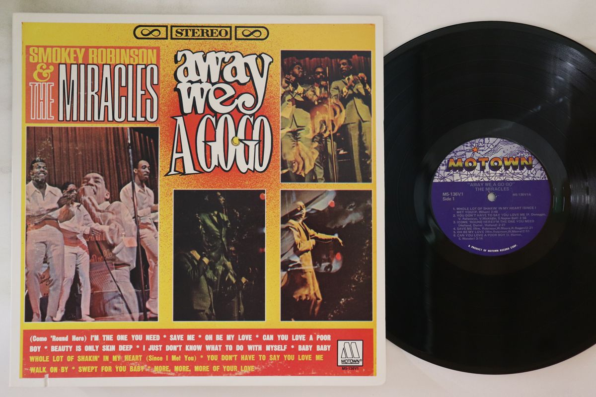 ・アーティスト Smokey Robinson, Miracles ・タイトル Away We A Go-go ・レーベル・型番 MOTOWN M5136V1 ・フォーマット LPレコード ・コンディション(盤) 良い (VG+) ・コンディション(ジャケット) 良い (VG+) ・コンディション(帯) オビなし ・特記事項 【カバーの角カットアウト】 実際に発送される商品の画像です 【ご購入前に必ずご確認ください】 ・本店サイト(www.recordcity.jp)とは価格、送料が違います ・本店サイト、その他支店のオーダーとは同梱発送できません ・注文確定後に別の注文を頂いた場合、注文同士の同梱は致しかねます。 ・別倉庫から発送しているため、店頭受け渡しは対応しておりません ・一部商品は他の通販サイトでも販売しているため、ご注文のタイミングによっては商品のご用意ができない場合がございます。 ・土日祝日はお休みです 金曜・祝前日9時以降のご連絡またはご入金は、返答または発送が週明け・祝日明けに順次対応となります。 ・ご購入後のキャンセル不可 ご購入後のキャンセルはいかなる理由においてもお受けできません。ご了承の上、ご購入くださいませ。 ・日本郵便(ゆうパック/ゆうメール)によるお届けになります。 ・中古品であることをご理解ください 当ストアでは中古商品を主に販売しております。中古品であることをご理解の上ご購入ください。また、一部商品はRecordCityオンラインストアで試聴可能です。 ・返品について お客様のご都合による返品は一切承っておりません。 表記の内容と実際の商品に相違がある場合、また針飛び等で返品・返金をご希望される場合は、商品の到着後1週間以内にご連絡ください。商品の返送をこちらで確認後、キャンセル・返金を行います。 コンディションVG以下の商品は返品できません。プレイに影響のない表面のこすれ傷、プレス起因のノイズ盤は返品の対象外です。 【コンディション表記】 ・ほぼ新品(M-)(Like New) 完全な新品。未使用。当店ではほぼ使用しません ・非常に良い(EX)(Excellent) 中古盤として美品な状態。わずかな経年を感じるものの傷みを感じさせない、当店基準で最高の状態 ・良い(VG+)(Very Good Plus) 丁寧に扱われた中古品で、軽い使用感がみられる。 ・可(VG)(Acceptable) 使い込まれた中古品で、「良い」よりもさらに使用感がみられる。 ・悪い(VG-)(Bad) 状態が悪いアイテム。使用の保障はなく、再生不可、針飛び、目立つノイズがあるかもしれない。状態によるクレーム不可。返品不可。 ・非常に悪い(G)(Very Bad) 「悪い」よりさらに状態が悪いアイテム。使用の保障はなく、再生不可、針飛び、目立つノイズがあるかもしれない。状態によるクレーム不可。返品不可。 ・ジャンク(Fair)(Junk/Fair) 割れている、反っている、水ダメージがある、カビ、ジャケットが分離している、ひどい書き込み、ひどい擦れなど最低の状態。使用の保障はなく、再生不可、針飛び、目立つノイズがあるかもしれない。状態によるクレーム不可。返品不可。 ・ジャンク(Poor)(Junk/Poor) 割れている、反っている、水ダメージがある、カビ、ジャケットが分離している、ひどい書き込み、ひどい擦れなど最低の状態。使用の保障はなく、再生不可、針飛び、目立つノイズがあるかもしれない。状態によるクレーム不可。返品不可。
