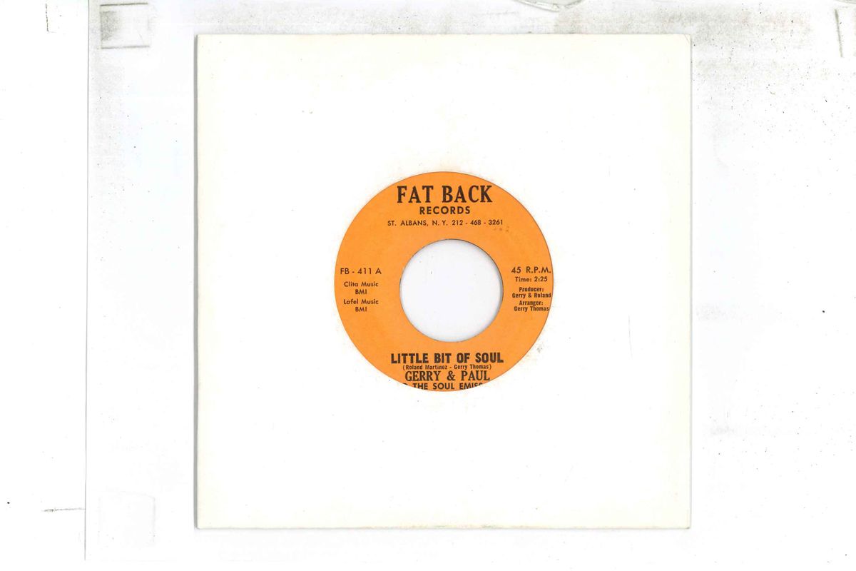 【中古】米7” Gerry Thomas, Paul Roland Mart Little Bit Of Soul / Cat Walk FB411 FAT BACK /00080