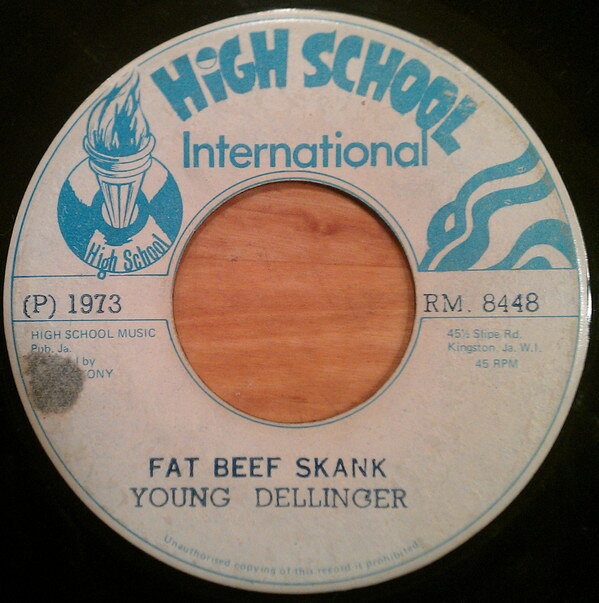 Artist Name: B - 【中古】7” Young Dellinger / I Roy Fat Beef Skank / Tip From The Prince RM8448 High School Internat /00080