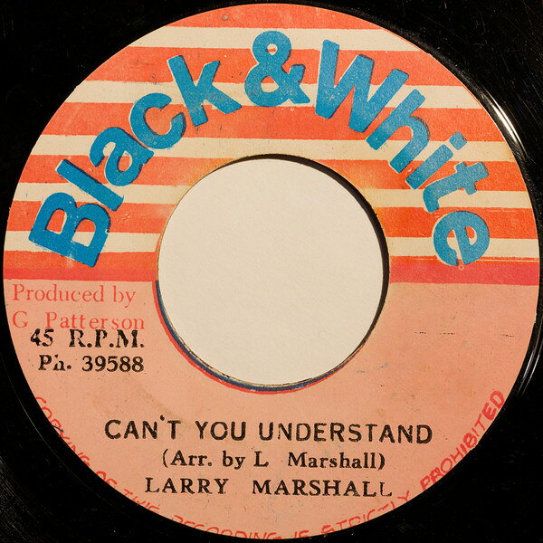 Record - 【中古】7” Larry Marshall / King Tubby Cant You Understand / Locks Of Dub NONE Black & White /00080