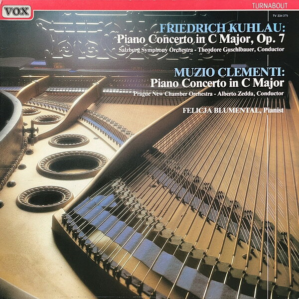 【中古】LP Daniel Friedrich Rudolph Kuhla Piano Concerto In C Major, Op. 7 / Piano Concerto I 334375 Turnabout /00260