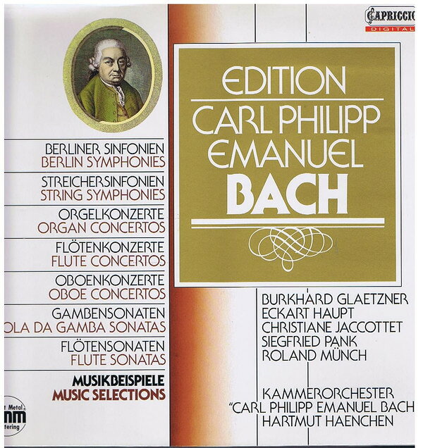 【中古】LP Carl Philipp Emanuel Bach Edition Carl Philipp Emanuel Bach Musikbeispiele M C12427 Capriccio /00400