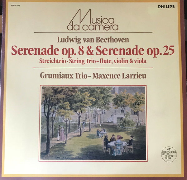 LP Ludwig van Beethoven , Grumiau Serenade Op.8 &amp; Serenade Op.25 6503108 Philips /00260