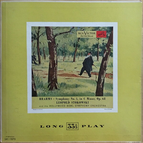 【中古】LP Johannes Brahms , The Hollywoo Symphony No. 1 In C Minor, Op. 68 LM1070 RCA Victor Red Seal /00260