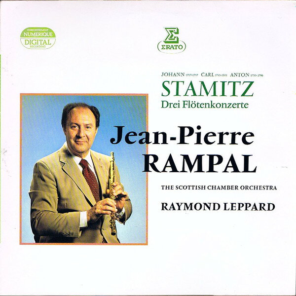 LP Jan Vaclav Antonin Stamic , Ca Stamitz - Drei Flotenkonzerte ZL30880 Erato /00260