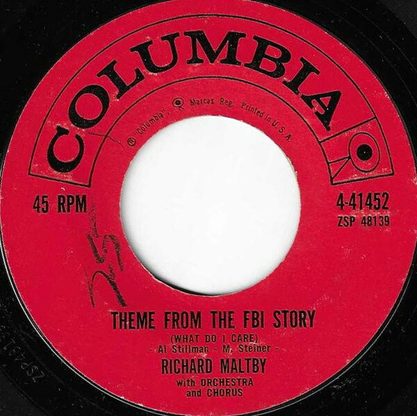 【中古】7” Richard Maltby &amp; His Orchestra Theme From The FBI Story (What Do I Care) 441452 Columbia /00080