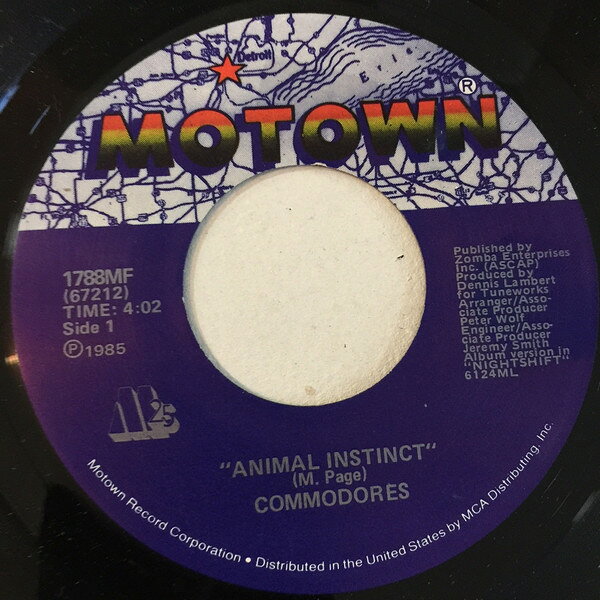 7” Commodores Animal Instinct 1788MF Motown /00080