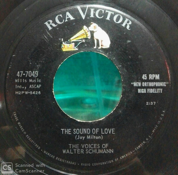 【中古】7” Voices Of Walter Schumann The Sound Of Love / The Happy Land Of Hunza 477049 RCA Victor /00080