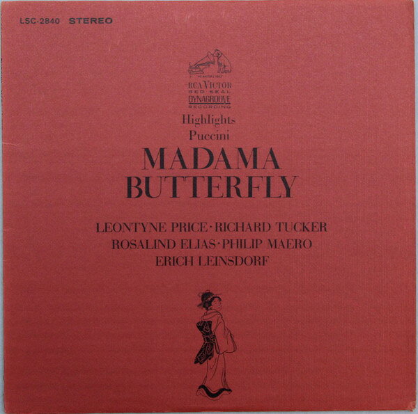 【中古】LP Leontyne Price, Richard Tucker Highlights From Madama Butterfly LSC2840 RCA Victor Red Seal /00260