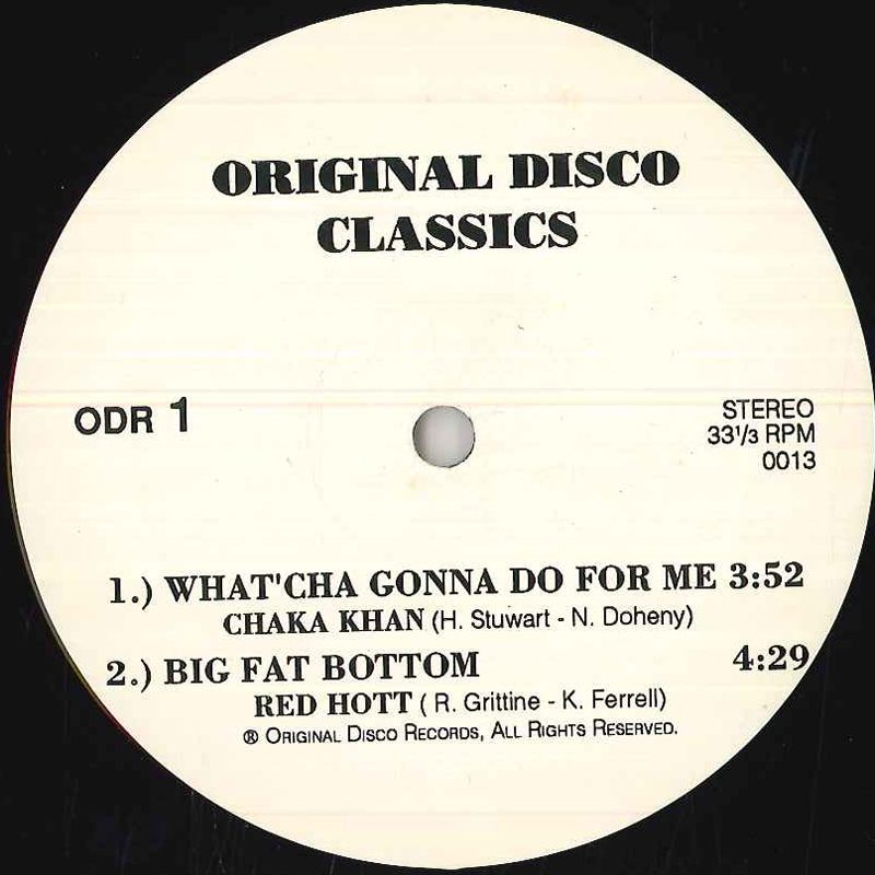 【中古】12” Chaka Khan, Red Hott, LTD Whatcha Gonna Do For Me, Big Fat Bottom, Kickin BAC 0013,0014 ORIGINAL DISCO CLASS /00250
