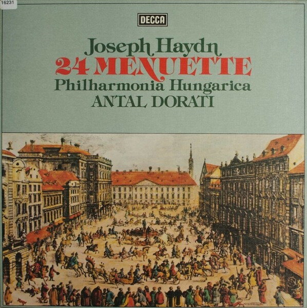 【中古】独2LP Joseph Haydn, Philharmonia Hun 24 Menuette 635355DX Decca /00540