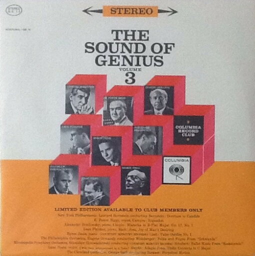 【中古】米LP Various The Sound Of Genius, Vol. 3 GS10 Columbia /00260 【中古】米LP Various The Sound Of Genius, Vol. 3 GS10 Columbia /00260