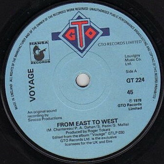 【中古】英7” Voyage From East To West / Scots Machine GT224 GTO, Hansa /00080