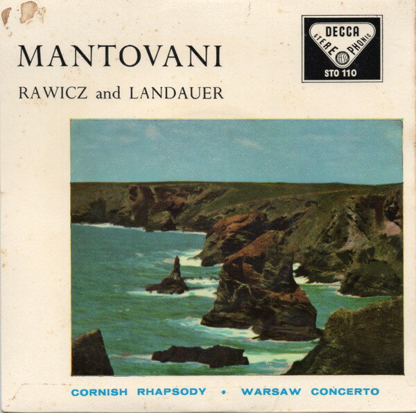 【中古】英7” Mantovani &amp; His Orchestra, Raw Warsaw Concerto / Cornish Rhapsody STO110 Decca /00080