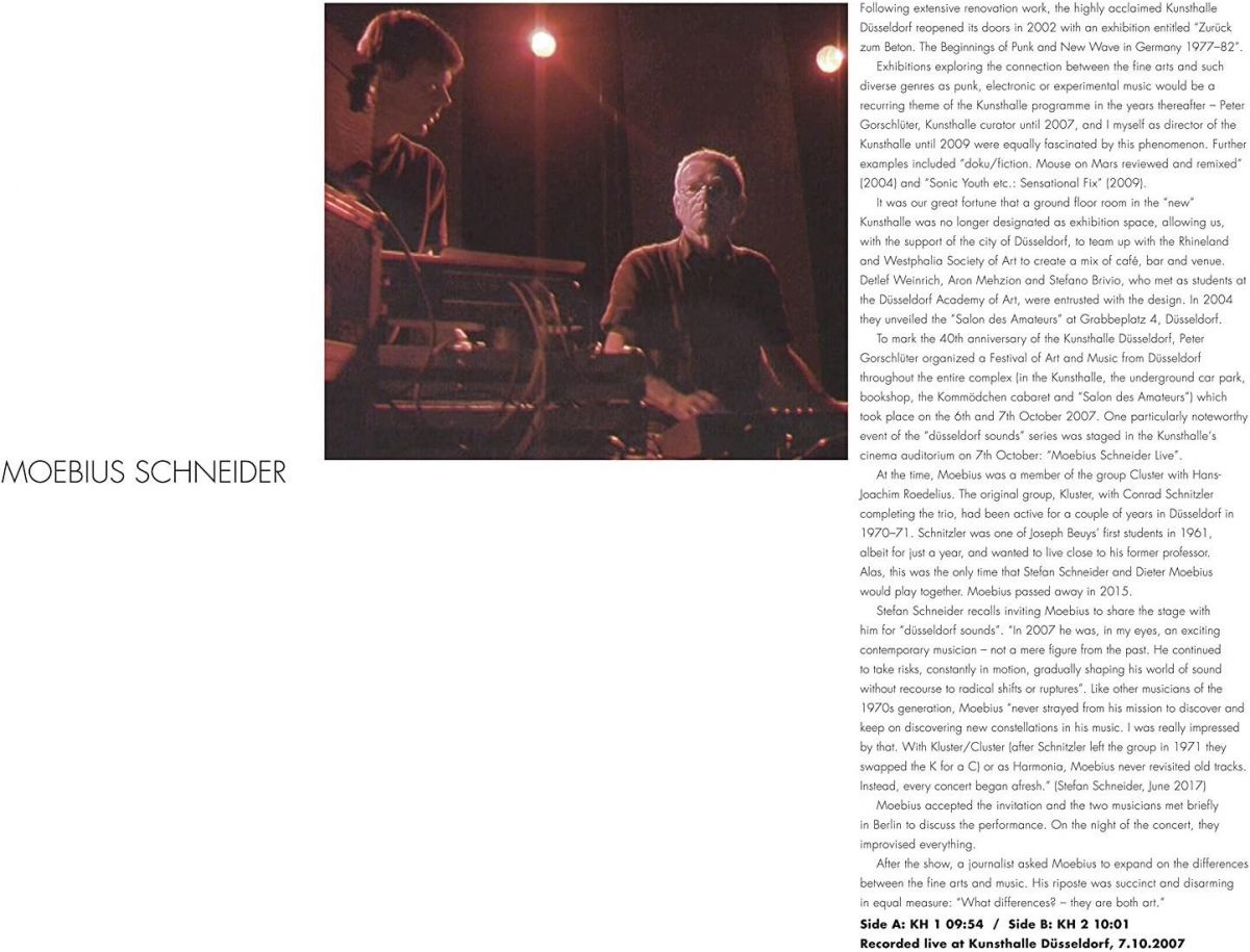 ・アーティスト Dieter Moebius , Stefan Schneider ・タイトル Kunsthalle D?sseldorf ・レーベル・型番 Bureau B BB268 ・フォーマット 12インチレコード ・コンディション(盤) 新品 (M) ・コンディション(ジャケット) ・コンディション(帯) オビなし ・特記事項 サンプル画像です。実際の商品の画像ではありません 商品写真はバーコード/カタログ番号に対応したサンプル画像ですので、お送りする商品の画像ではありません。帯やライナーなどの付属品は、特記事項に記載されている場合のみ含まれます。プロモやカラーレコードなどの仕様についても、該当する場合のみ特記事項に記載しています。 【ご購入前に必ずご確認ください】 ・本店サイト(www.recordcity.jp)とは価格、送料が違います ・本店サイト、その他支店のオーダーとは同梱発送できません ・注文確定後に別の注文を頂いた場合、注文同士の同梱は致しかねます。 ・別倉庫から発送しているため、店頭受け渡しは対応しておりません ・一部商品は他の通販サイトでも販売しているため、ご注文のタイミングによっては商品のご用意ができない場合がございます。 ・土日祝日はお休みです 金曜・祝前日9時以降のご連絡またはご入金は、返答または発送が週明け・祝日明けに順次対応となります。 ・ご購入後のキャンセル不可 ご購入後のキャンセルはいかなる理由においてもお受けできません。ご了承の上、ご購入くださいませ。 ・日本郵便(ゆうパック/ゆうメール)によるお届けになります。 ・中古品であることをご理解ください 当ストアでは中古商品を主に販売しております。中古品であることをご理解の上ご購入ください。また、一部商品はRecordCityオンラインストアで試聴可能です。 ・返品について お客様のご都合による返品は一切承っておりません。 表記の内容と実際の商品に相違がある場合、また針飛び等で返品・返金をご希望される場合は、商品の到着後1週間以内にご連絡ください。商品の返送をこちらで確認後、キャンセル・返金を行います。 コンディションVG以下の商品は返品できません。プレイに影響のない表面のこすれ傷、プレス起因のノイズ盤は返品の対象外です。 【コンディション表記】 ・ほぼ新品(M-)(Like New) 完全な新品。未使用。当店ではほぼ使用しません ・非常に良い(EX)(Excellent) 中古盤として美品な状態。わずかな経年を感じるものの傷みを感じさせない、当店基準で最高の状態 ・良い(VG+)(Very Good Plus) 丁寧に扱われた中古品で、軽い使用感がみられる。 ・可(VG)(Acceptable) 使い込まれた中古品で、「良い」よりもさらに使用感がみられる。 ・悪い(VG-)(Bad) 状態が悪いアイテム。使用の保障はなく、再生不可、針飛び、目立つノイズがあるかもしれない。状態によるクレーム不可。返品不可。 ・非常に悪い(G)(Very Bad) 「悪い」よりさらに状態が悪いアイテム。使用の保障はなく、再生不可、針飛び、目立つノイズがあるかもしれない。状態によるクレーム不可。返品不可。 ・ジャンク(Fair)(Junk/Fair) 割れている、反っている、水ダメージがある、カビ、ジャケットが分離している、ひどい書き込み、ひどい擦れなど最低の状態。使用の保障はなく、再生不可、針飛び、目立つノイズがあるかもしれない。状態によるクレーム不可。返品不可。 ・ジャンク(Poor)(Junk/Poor) 割れている、反っている、水ダメージがある、カビ、ジャケットが分離している、ひどい書き込み、ひどい擦れなど最低の状態。使用の保障はなく、再生不可、針飛び、目立つノイズがあるかもしれない。状態によるクレーム不可。返品不可。