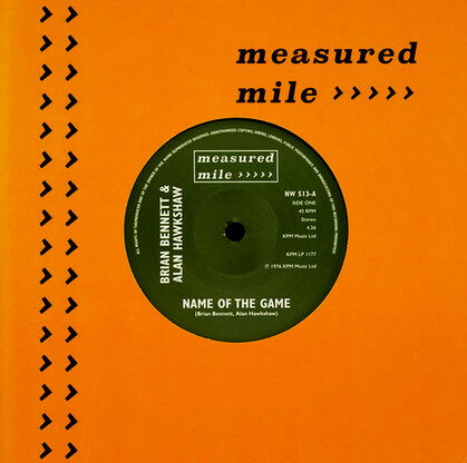 【新品】7” Brian Bennett &amp; Alan Hawkshaw Name Of The Game / Confunktion NW513 MEASURED MILE 紙ジャケ /00080
